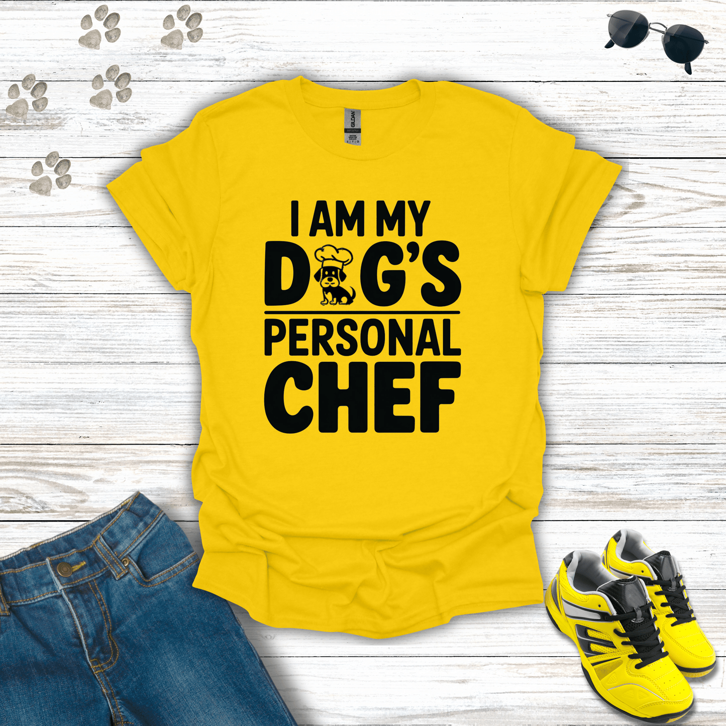 I Am My Dog's Personal Chef T-Shirt Daisy / S unisex graphic t-shirt