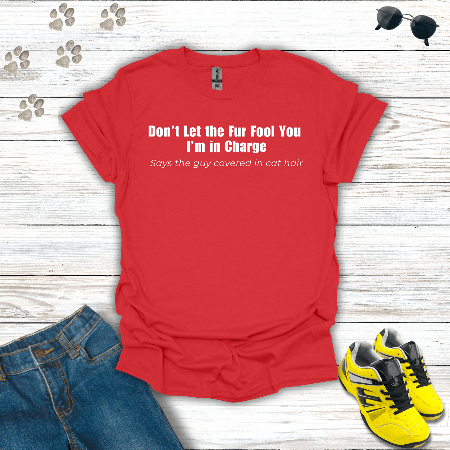 I'm In Charge T-Shirt Red / S unisex graphic t-shirt