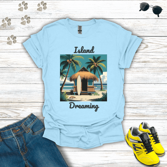 Island Dreaming T-Shirt Light Blue / S unisex graphic t-shirt