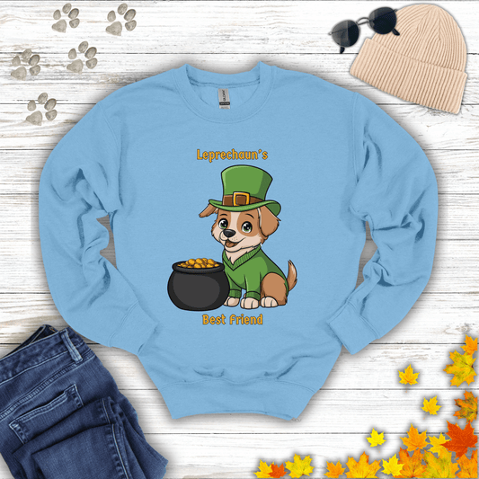 Leprechaun’s Best Friend Sweatshirt S / Light Blue unisex graphic t-shirt