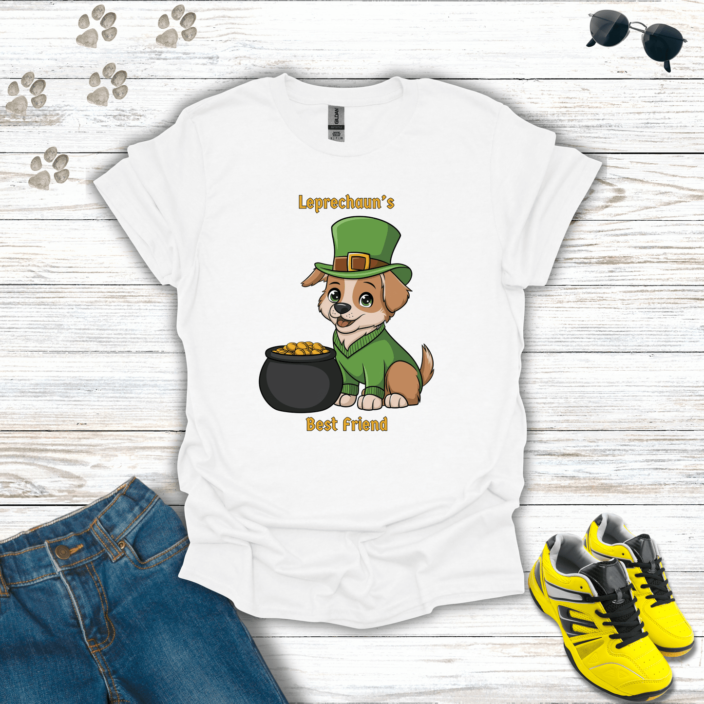 Leprechaun's Best Friend T-Shirt White / S unisex graphic t-shirt