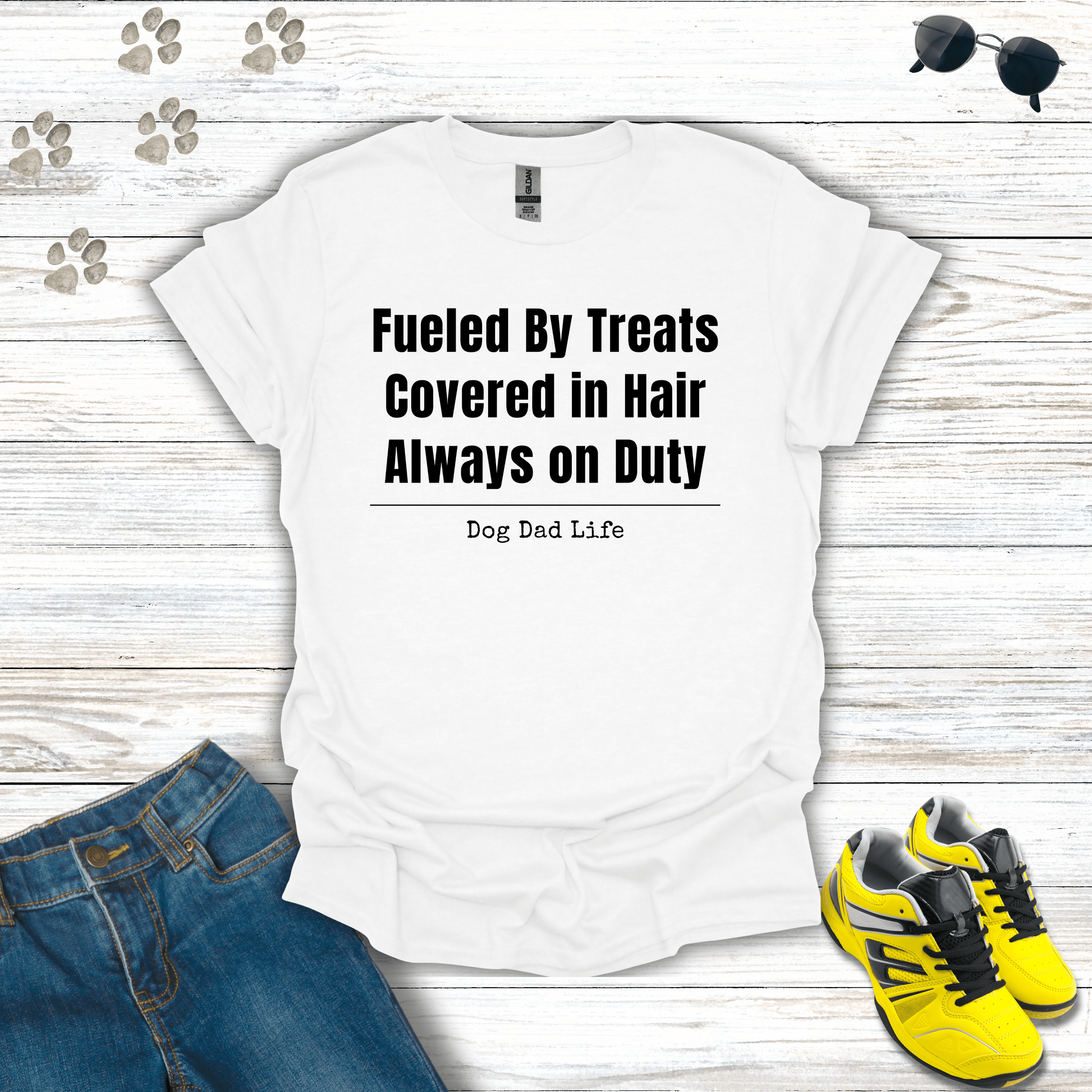 Life of Dog Dad T-Shirt White / S unisex graphic t-shirt