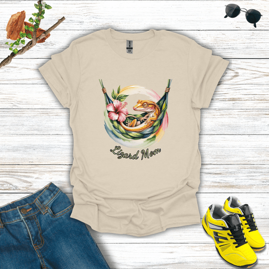 Lizard Mom T-Shirt Natural / S unisex graphic t-shirt