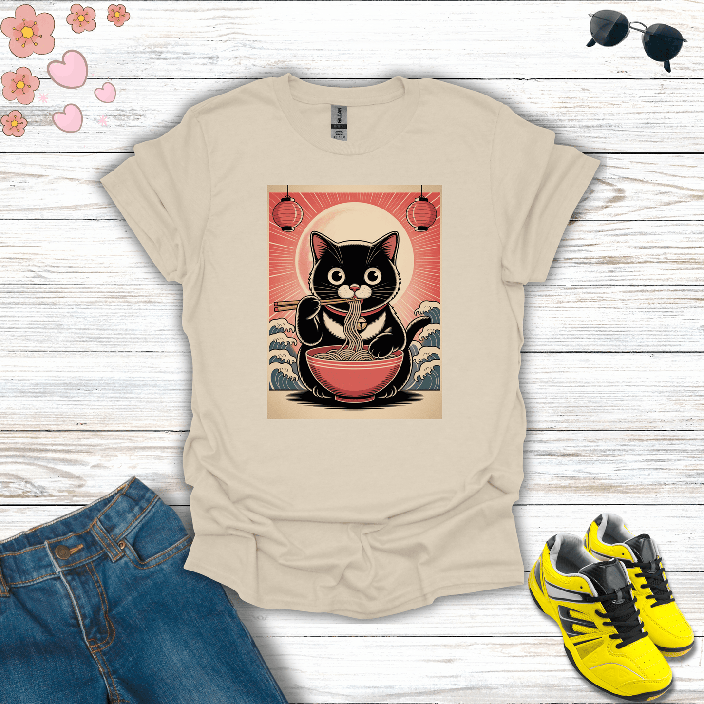 Midnight Ramen Ritual T-Shirt Natural / S unisex graphic t-shirt