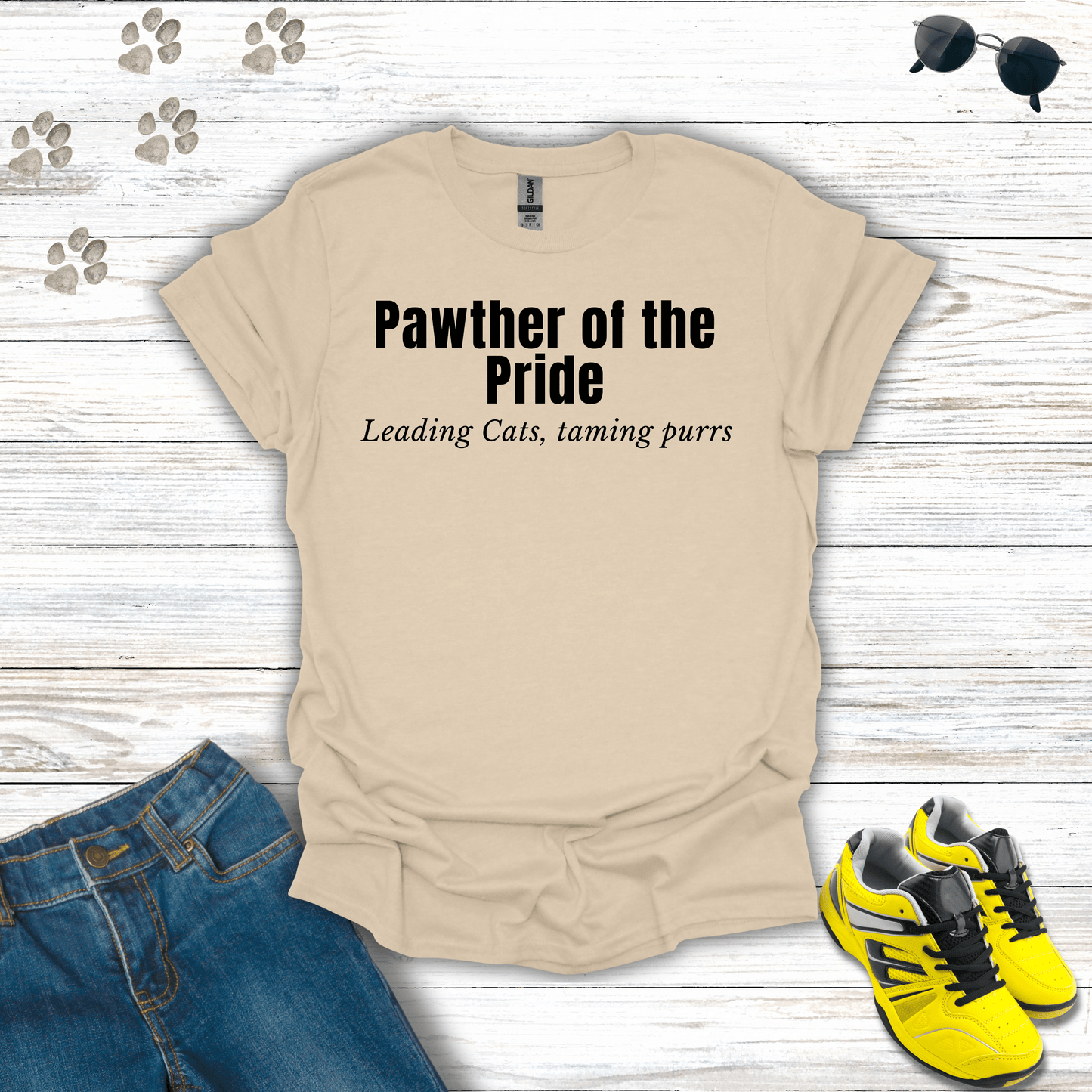 Pawther Pride T-Shirt Sand / S unisex graphic t-shirt