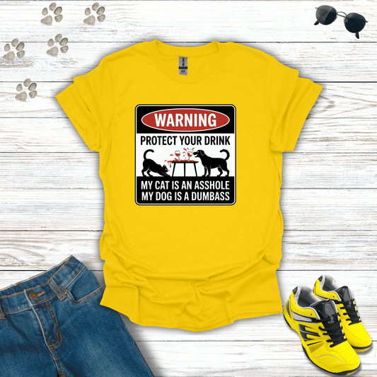Pet Warning T-Shirt Daisy / S unisex graphic t-shirt