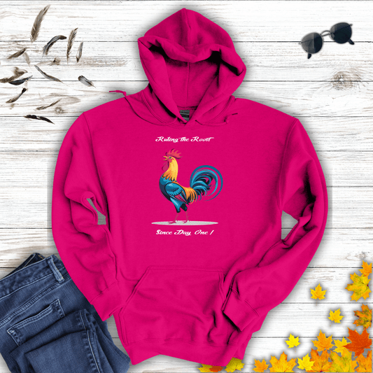 Ruling The Roost Hoodie Heliconia / S unisex graphic t-shirt