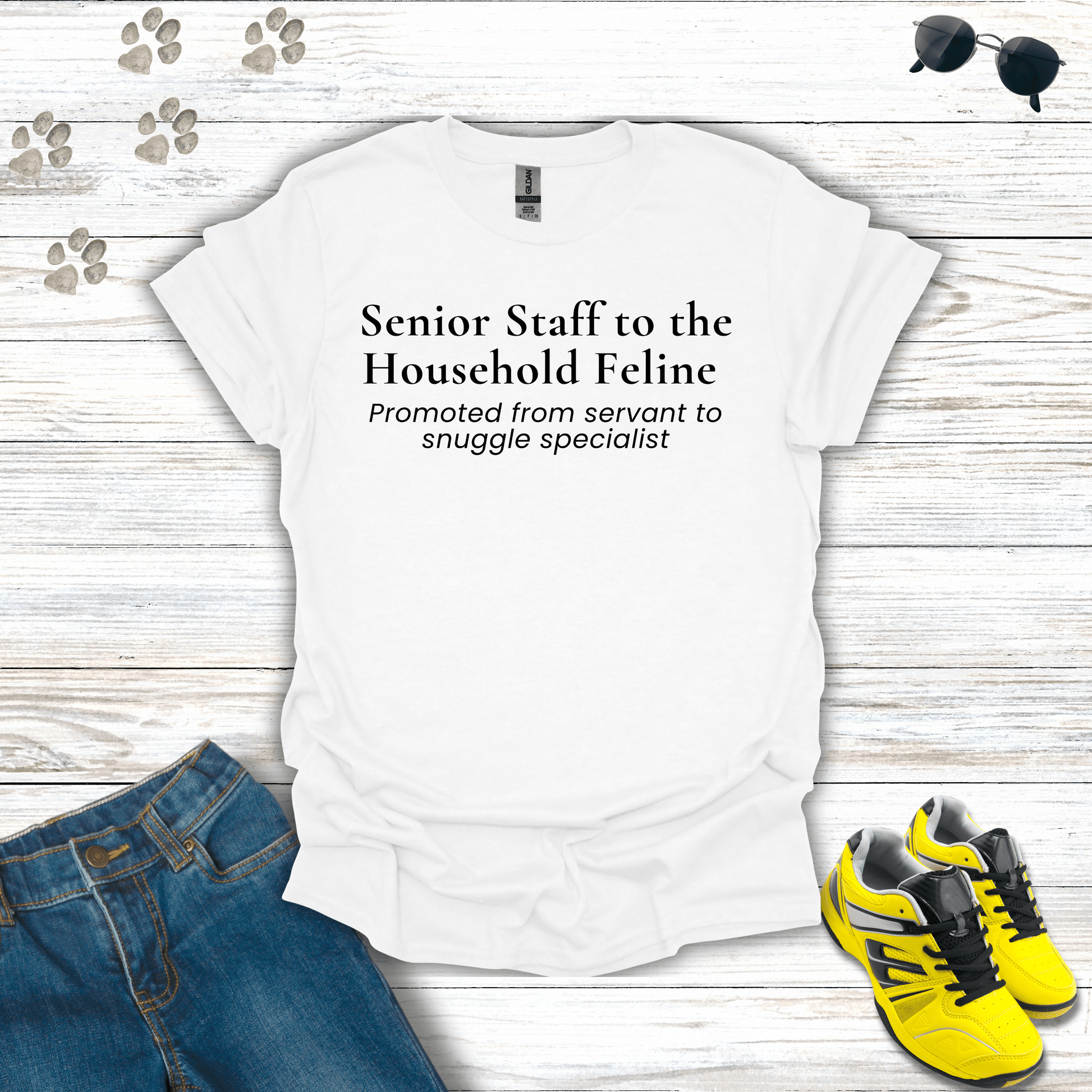 Senior Staff T-Shirt White / S unisex graphic t-shirt