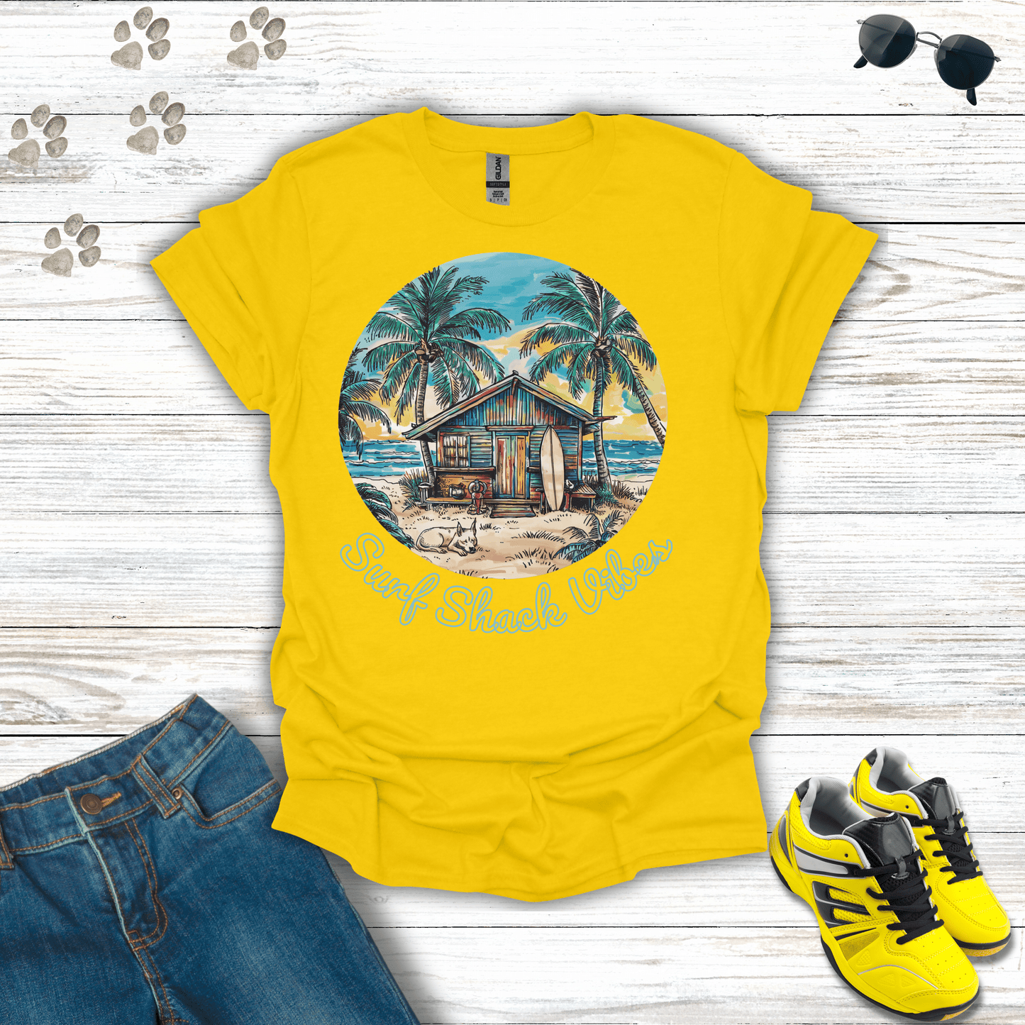 Surf Shack Vibes T-Shirt Daisy / S unisex graphic t-shirt