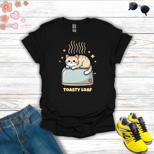 Toasty Loaf T-Shirt Black / S unisex graphic t-shirt