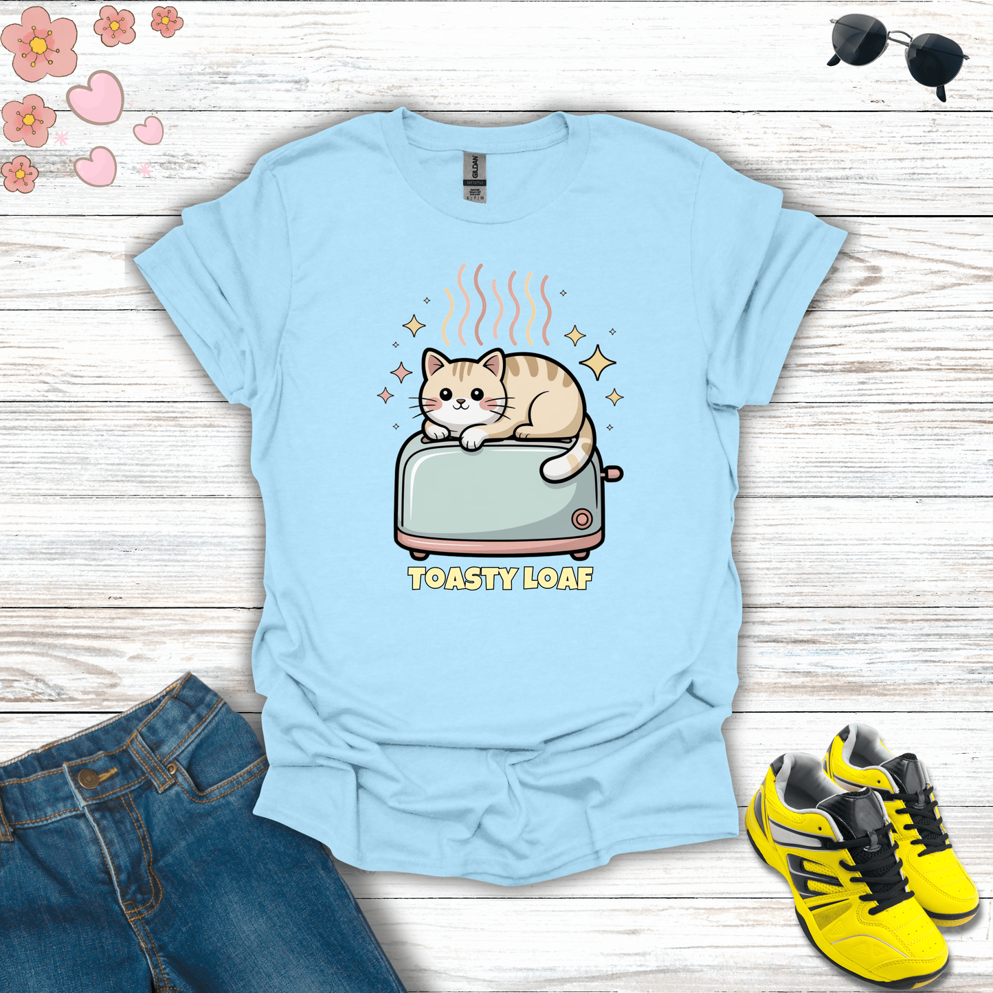 Toasty Loaf T-Shirt Light Blue / S unisex graphic t-shirt