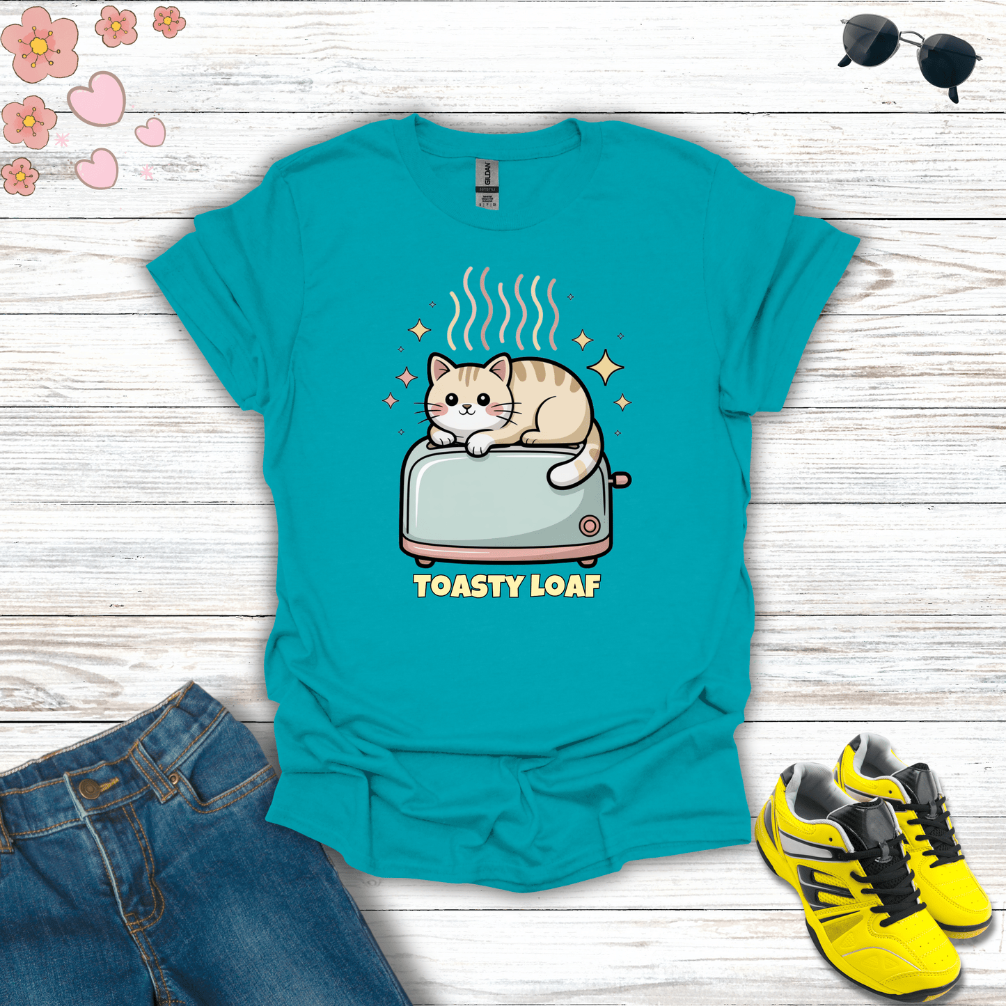Toasty Loaf T-Shirt Tropical Blue / S unisex graphic t-shirt