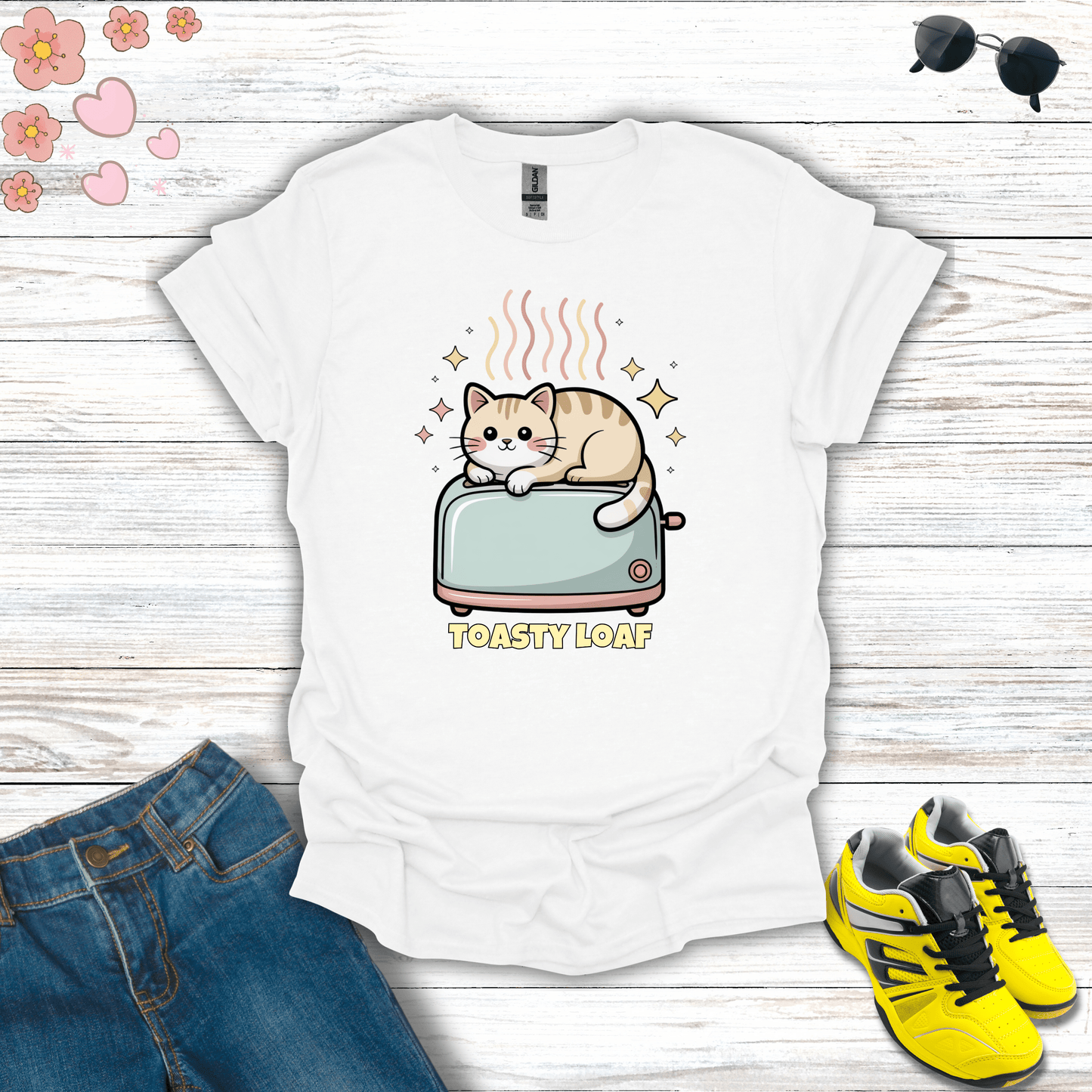 Toasty Loaf T-Shirt White / S unisex graphic t-shirt