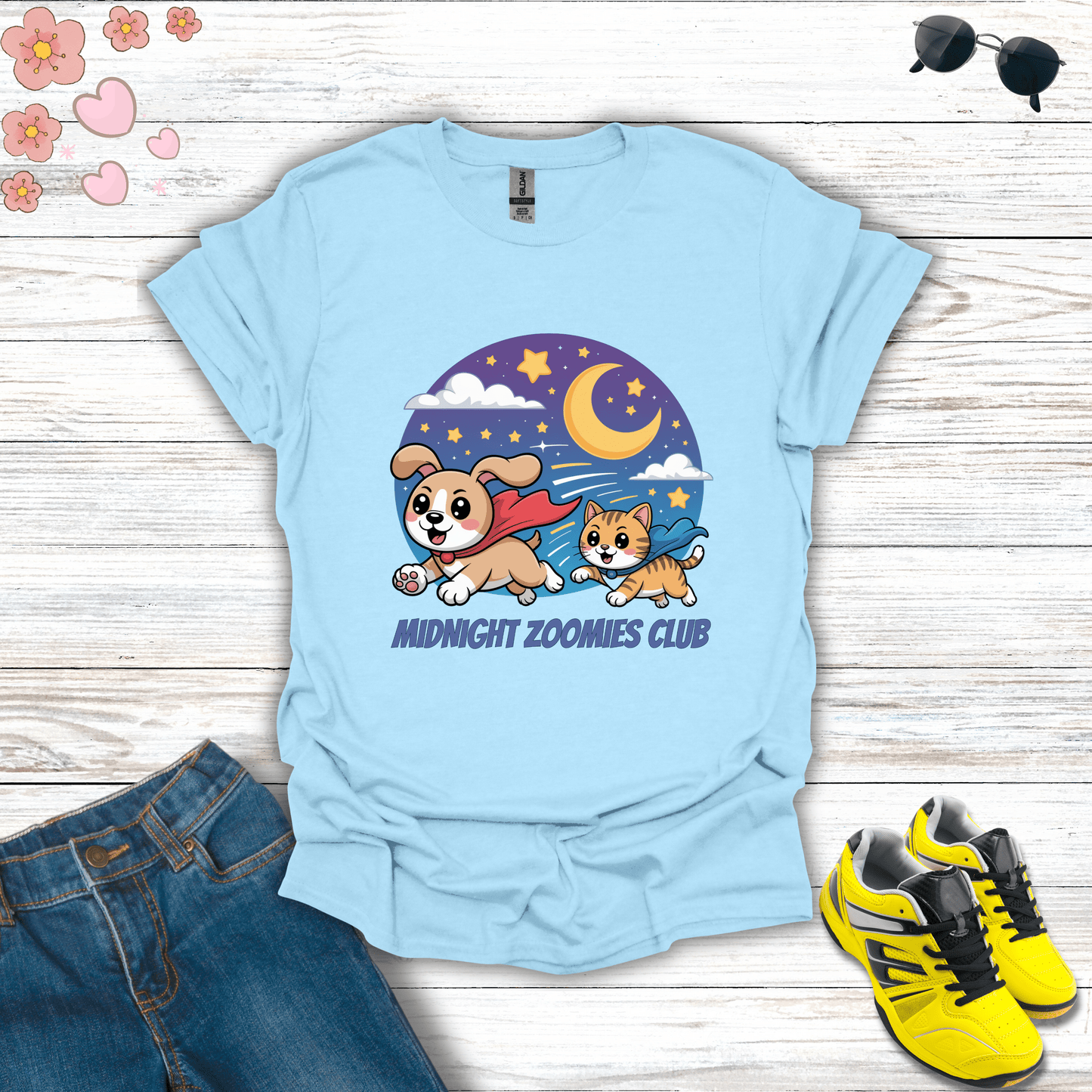 Zoomies Club T-Shirt Light Blue / S unisex graphic t-shirt